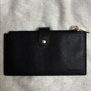 TRAVELAMBO Wallet RFID Blocking Bifold Cards ID Change Bills Snap/Zip Black